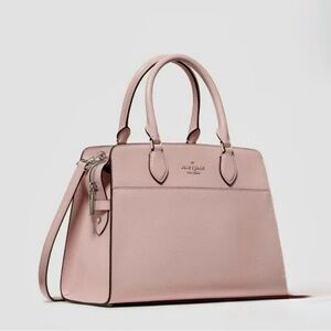 Kate Spade Conch Pink Madison Saffiano Medium Satchel.